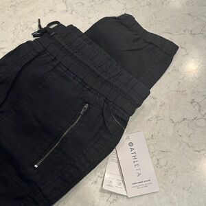 Athleta Women's Black Cabo Linen Jogger Pants